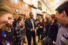 Detroit Emergency Manager Kevyn Orr speaks with U-M faculty and students during a Policy Talks @ the Ford School event at the Michigan Union.