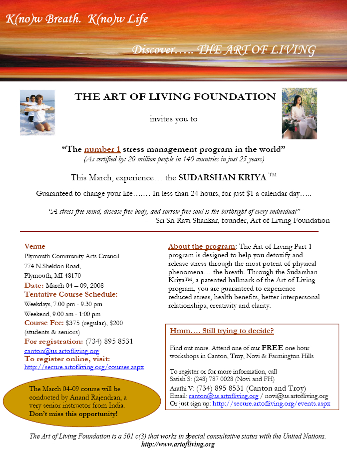 Art of Living Course
