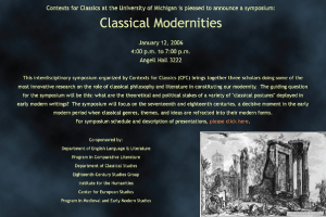Classical Modernities Poster