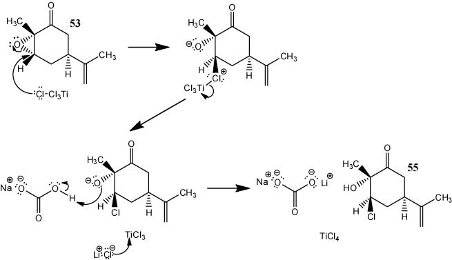 Mechanism of Compound 53 to 55