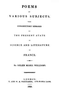 Helen Williams title page