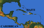 zombie history - haiti map