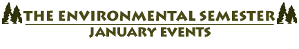 Environmental Semester January Events