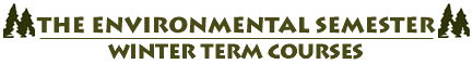 Environmental Semester - Winter Term Courses