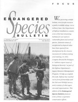 Link to the USFWS's Endangered Species Bulletin