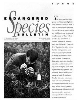 Link to the USFWS's Endangered Species Bulletin
