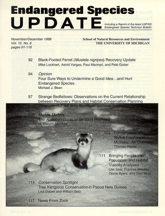 November/December 1998 Issue Cover