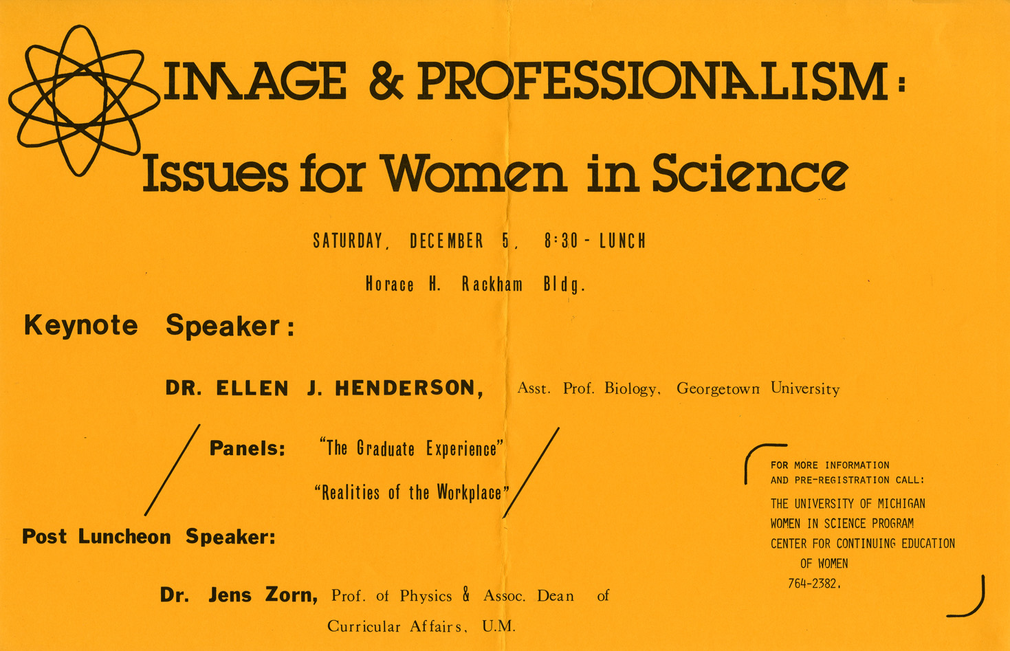 Image and Professionalism Conference poster, 1981
